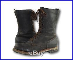 Vintage 50's ENDICOTT JOHNSON Korean War USMC Military Roughout Boondocker Boots
