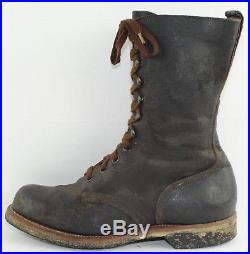 Vintage 50's ENDICOTT JOHNSON Korean War USMC Military Roughout Boondocker Boots