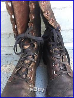 Vintage 50's Korean War US ARMY Boots, Military, Size 11