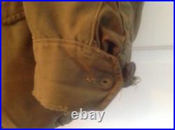 Vintage 50's Korean War US Army Military Green Army Coat with liner
