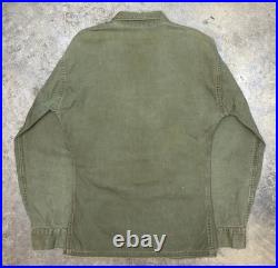 Vintage 50s Korean War USMC P53 HBT Feild Jacket Named & Stenciled Staff Sargent