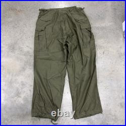 Vintage 50s M-1951 Field Trouser Shell Pants XL Regular Korean War NOS M51 M65