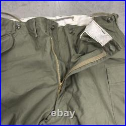 Vintage 50s M-1951 Field Trouser Shell Pants XL Regular Korean War NOS M51 M65