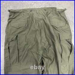 Vintage 50s M-1951 Field Trouser Shell Pants XL Regular Korean War NOS M51 M65