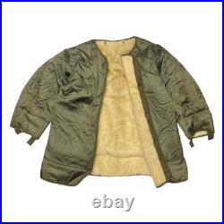 Vintage 50s M-1951 Fishtail Parka Jacket Liner US Army Military Korean War Small