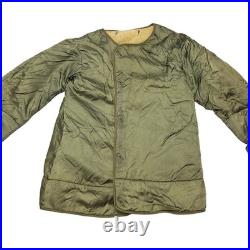 Vintage 50s M-1951 Fishtail Parka Jacket Liner US Army Military Korean War Small