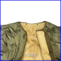 Vintage 50s M-1951 Fishtail Parka Jacket Liner US Army Military Korean War Small