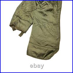 Vintage 50s M-1951 Fishtail Parka Jacket Liner US Army Military Korean War Small