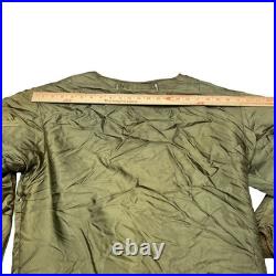 Vintage 50s M-1951 Fishtail Parka Jacket Liner US Army Military Korean War Small