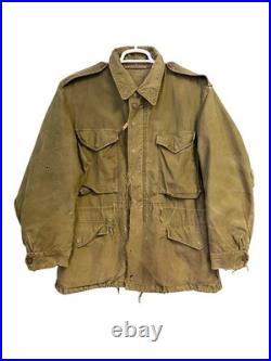 Vintage 50s M-51 U. S. Army Field Jacket Korean War OG-107 Large Worn Faded