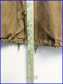 Vintage 50s M-51 U. S. Army Field Jacket Korean War OG-107 Large Worn Faded