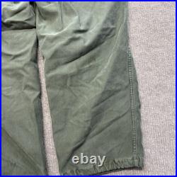 Vintage 50s M51 Cargo Trousers Pants Medium Reg 33x28 Sateen Cold Weather Army
