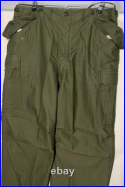 Vintage 50s M51 Trousers Large Cargo Pants Slanted Og-107 Sateen M-51 Para 1952