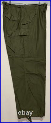 Vintage 50s M51 Trousers Large Cargo Pants Slanted Og-107 Sateen M-51 Para 1952