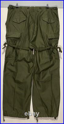 Vintage 50s M51 Trousers Large Cargo Pants Slanted Og-107 Sateen M-51 Para 1952