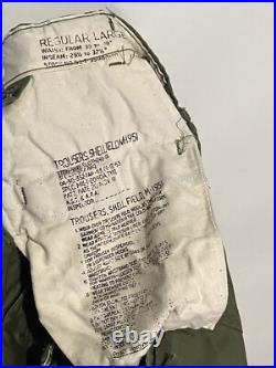 Vintage 50s M51 Trousers Large Cargo Pants Slanted Og-107 Sateen M-51 Para 1952