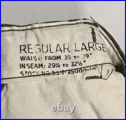 Vintage 50s M51 Trousers Large Cargo Pants Slanted Og-107 Sateen M-51 Para 1952