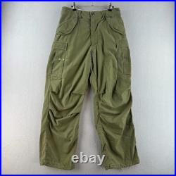 Vintage 50s Military Pants Mens 31x30 Korean War Cargo M-51 Field Baggy Fit