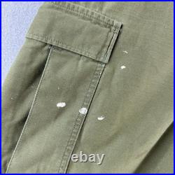 Vintage 50s Military Pants Mens 31x30 Korean War Cargo M-51 Field Baggy Fit