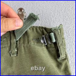 Vintage 50s Military Pants Mens 31x30 Korean War Cargo M-51 Field Baggy Fit