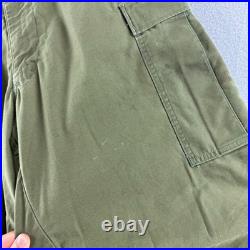Vintage 50s Military Pants Mens 31x30 Korean War Cargo M-51 Field Baggy Fit