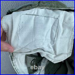 Vintage 50s Military Pants Mens 31x30 Korean War Cargo M-51 Field Baggy Fit