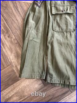 Vintage 50s OG 107 Top 5th Armored Division Korea Bullion Medium Patched 1st Pat