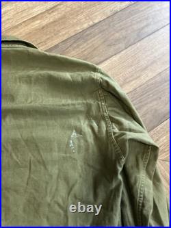 Vintage 50s OG 107 Top 5th Armored Division Korea Bullion Medium Patched 1st Pat