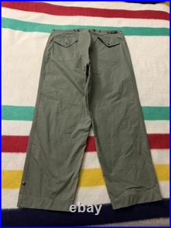 Vintage 50s Us Army Military Firefighter Pants Western Costume Co Size 40-42