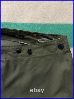 Vintage 50s Us Army Military Firefighter Pants Western Costume Co Size 40-42