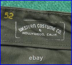 Vintage 50s Us Army Military Firefighter Pants Western Costume Co Size 40-42