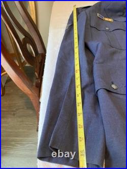 Vintage Authentic USAF Korean War Blue Officers Dress Uniform Coat Pants