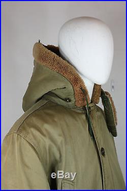 Vintage B-9 parka XL to 2XL coat jacket Korean war 50's USAF military