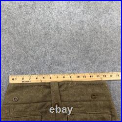 Vintage British Army Battledress Trousers Size 10 1949 Pattern 1952 Khaki Wool