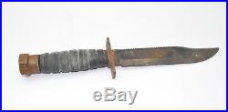 Vintage Camillus NY Fixed Blade Survival Knife Vietnam Korean War 10.5