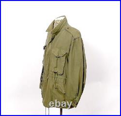 Vintage Early 50S Korean War C-1887 M-51 Military Field Jacket Size Large #294