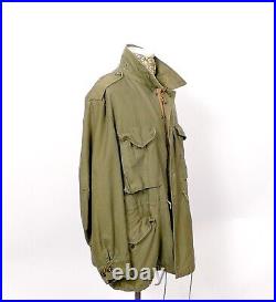 Vintage Early 50S Korean War C-1887 M-51 Military Field Jacket Size Large #294