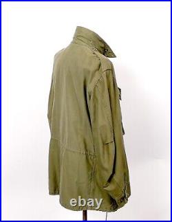 Vintage Early 50S Korean War C-1887 M-51 Military Field Jacket Size Large #294