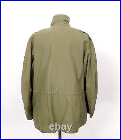 Vintage Early 50S Korean War C-1887 M-51 Military Field Jacket Size Large #294