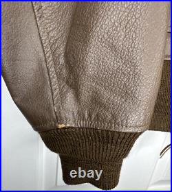 Vintage G-1 Leather Flight Jacket Korean War USN Read Description