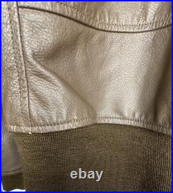 Vintage G-1 Leather Flight Jacket Korean War USN Read Description