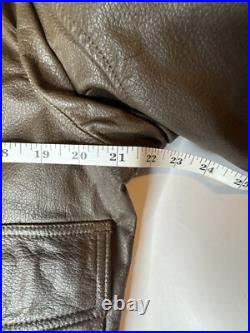 Vintage G-1 Leather Flight Jacket Korean War USN Read Description