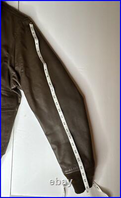 Vintage G-1 Leather Flight Jacket Korean War USN Read Description