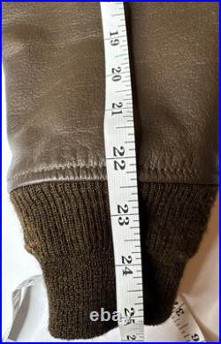 Vintage G-1 Leather Flight Jacket Korean War USN Read Description