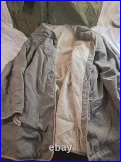 Vintage Issue Fishtail Parka Brand New Size Large With Used Issue Wool Liner