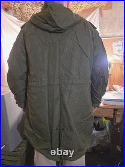 Vintage Issue Fishtail Parka Brand New Size Large With Used Issue Wool Liner