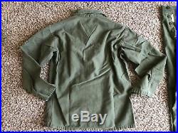 Vintage KOREAN War US Army Field Uniform & Field Coat Jacket Vietnam
