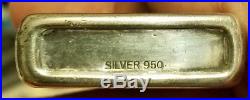 Vintage Korean War 950 Sterling Silver Lighter Case United Nations -Zippo Insert