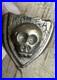 Vintage Korean War Brass Trench Art Ring Skull