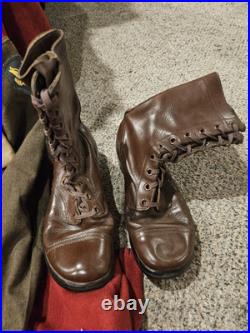 Vintage Korean War Complete Double Set US Army Uniforms With Cap And Helmet